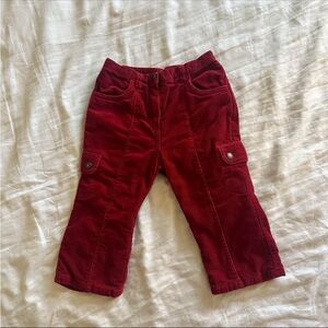 Kids Red Corduroy Pants